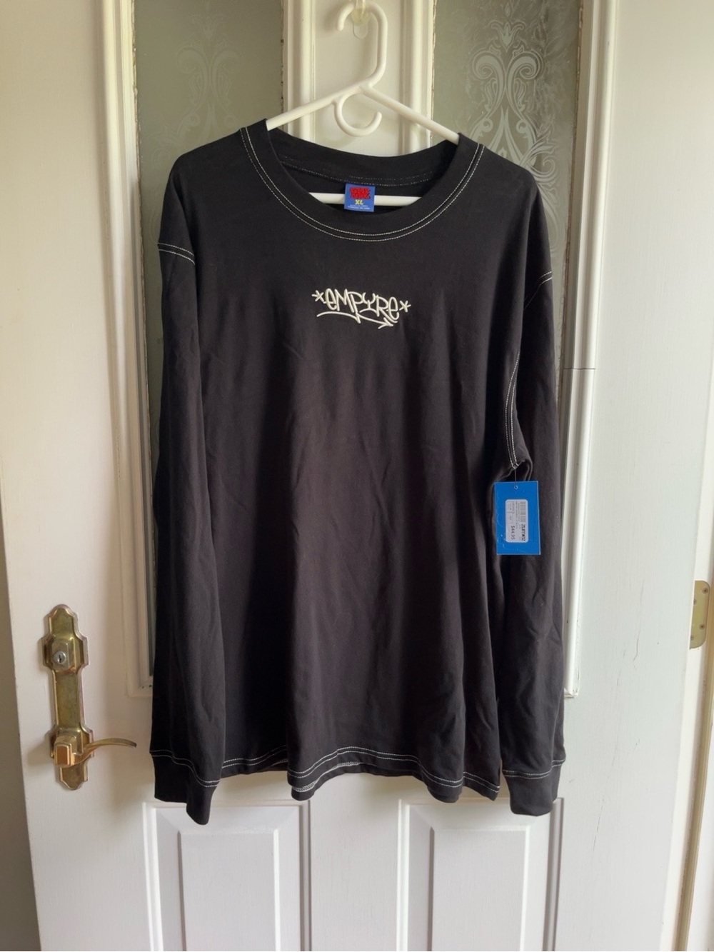Empyre Men’s XL Long Sleeve Graphic T-Shirt Black Skate Streetwear NWT